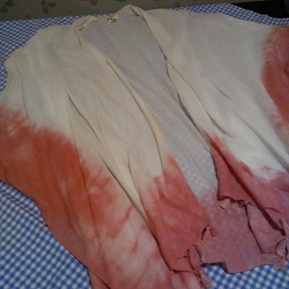 World Market Pink Ombre shawl